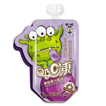 [家速配]旺旺吸C凍可吸果凍-葡萄果汁