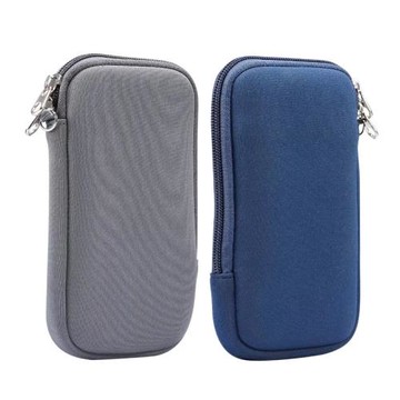 手機袋子小布袋充電寶小包包收納包移動硬盤防塵袋便攜掛脖手機包
