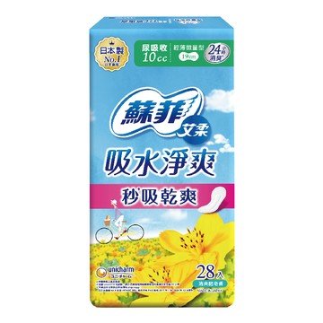 蘇菲艾柔吸水淨爽尿吸收輕薄微量型28入