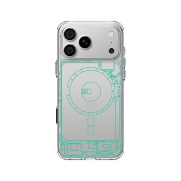 iPhone 18 Pro Max Clear Case（相機按鈕） 透明 - JOCR - Inside an iPhone 13 - Green