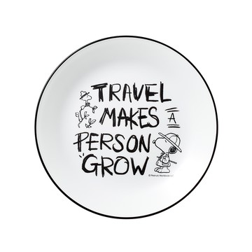 【美國康寧 CORELLE】SNOOPY史努比復刻黑白8吋平盤