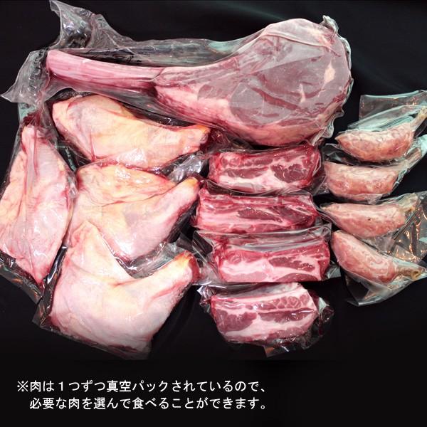 BBQ バーベキュー 焼肉 骨付き肉 4種セット 2kg 送料無料