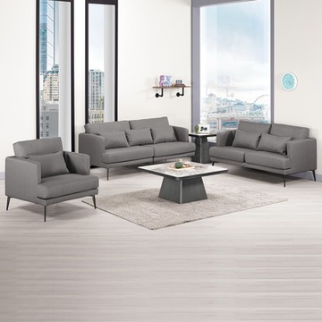 Boden-喬迪布面沙發組合-三件組-附抱枕(1人+2人+3人-兩色可選)-197x深83x高69cm