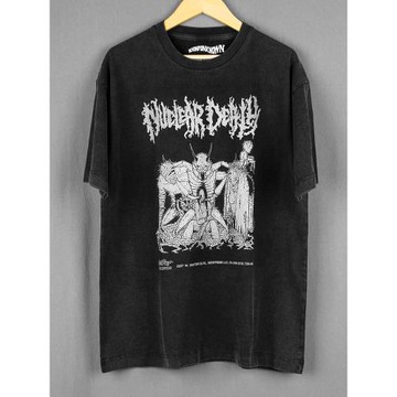 Nuclear Death 死亡金屬碾核樂隊Impetigo純棉水洗短袖T恤T-Shirt