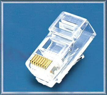 網絡水晶頭 網線水晶頭 RJ45水晶頭 五類 30U鍍金（5個）