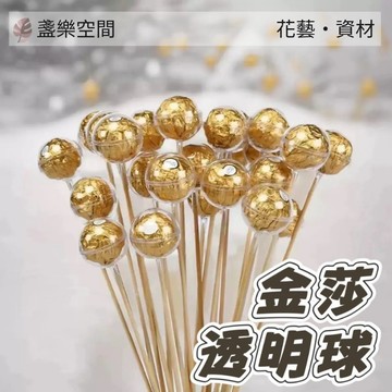 金莎透明球 竹籤 金莎透明殼 金莎花托 金莎花束 壓克力球 塑膠透明球 扭蛋球 永生花裝飾球