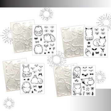 動物換換臉-水晶印章