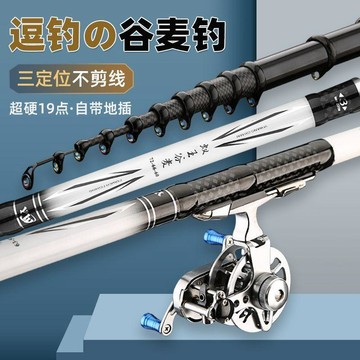 蟻王 谷麥竿 19調 前打竿 三定位 逗釣 盤車竿 超輕硬磯釣竿