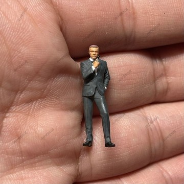 【台灣出貨】✨免運 微縮模型 微縮人偶 1:64人偶/diy手塗樹脂模型/僅人偶/靜態模型/邦德
