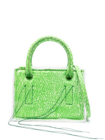 DENTRO - mini Otto leather tote bag - women - Calf Leather - One Size - Green