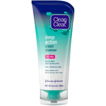 Clean & Clear Deep Action Cream Cleanser Tube 6.5 oz