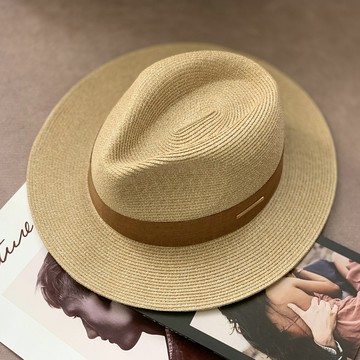 👒台灣熱賣👒巴拿馬草帽 男女通用 防曬帽 禮帽爵士帽 大頭圍遮陽帽 防紫外綫 百搭潮流 可調節帽子0301 NDK1