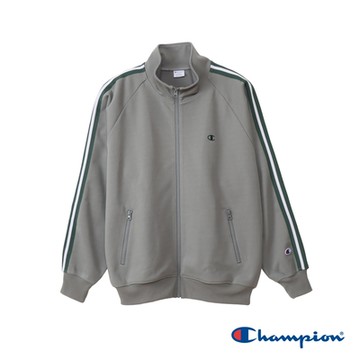Champion 官方直營-拼接側邊CASUAL 立領運動外套-男(灰色)
