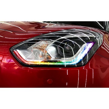 小馬汽車工坊_SUZUKI_SWIFT_有色透明車燈眉_DIY燈眉貼