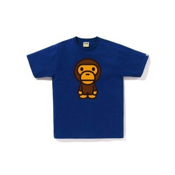BAPE BIG BABY MILO TEE 男版 短袖上衣 寶藍色 RAY-115 [台灣現貨]