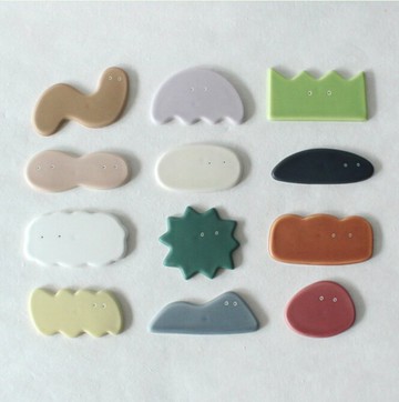 韓國品牌 bright room - 耍廢小生物 手作陶器/餐具架 - 共 6 款