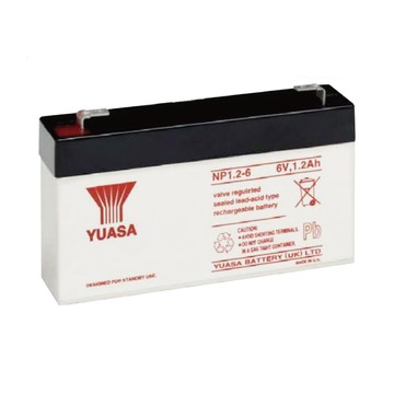YUASA 【YUASA】NP1.2-6 鉛酸電池6V1.2Ah 不斷電系統 UPS辦公設備 電腦終端機 POS機 湯淺