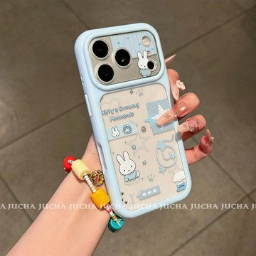 清新星星米菲兔適用蘋果18/17PROMAX手機殼iPhone16新品14防摔全包15大視窗14精孔13/12保護殼