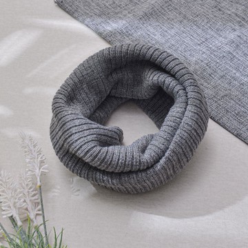 YABY針織保暖脖圍-灰