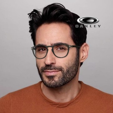 【OAKLEY】奧克利 PITCHMAN R A 亞洲版 時尚圓框光學眼鏡 薄鋼鏡臂 OX8105F 02 霧灰 公司貨