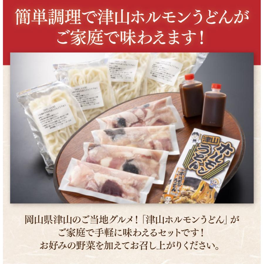 津山 B級グルメ 津山ホルモンうどんセット 4人前 石井食品