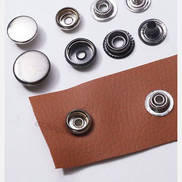 【臺灣熱銷】無工具四合扣按扣子母扣衣服鈕釦羽絨服圓形暗釦內扣金屬百搭配件【推薦】