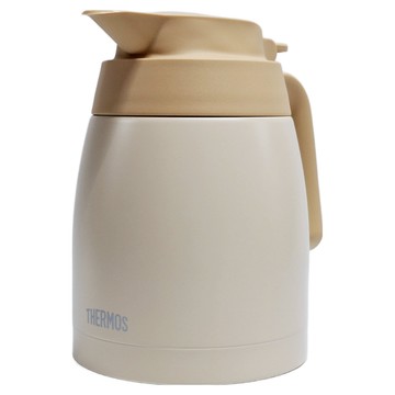 THERMOS 膳魔師 不銹鋼真空保溫壺 TTB-1001 乳白色 1L  1個