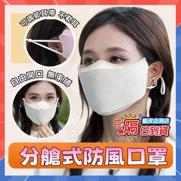 🔥台灣隔日達🔥分艙式口罩 新網美分艙加厚顯瘦口罩 分艙顯瘦口罩 騎行保暖口罩 護眼角口罩 防曬面罩 分倉口罩 防風口罩