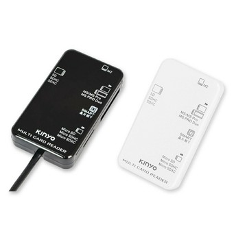 【史代新文具】KINYO KCR-6250 KCR-6251 多合一晶片讀卡機15CM
