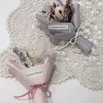 ins迷你小干花伴手禮婚禮裝飾禮盒搭配花束美甲手拿擺拍照小道具