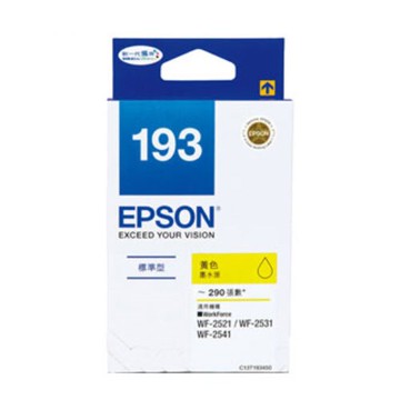 【史代新文具】愛普生EPSON T193450 黃色原廠墨水匣  (標準型)