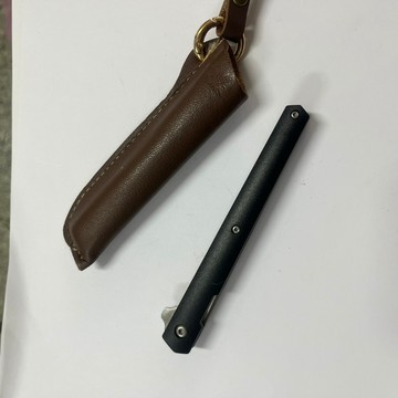[沐沐屋]戶外刀具 迷你神筆小刀M390纖維柄折疊刀 28