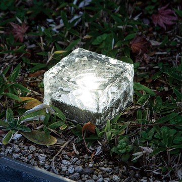 太陽能裝飾燈 GLASS BLOCK S01ST NITORI宜得利家居