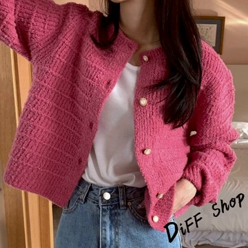 新款外套韓系感小香風法式復古針織【J380】