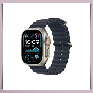 Apple Watch Ultra 2 GPS + LTE 49 mm 原色鈦金屬錶殼配海軍藍色海洋錶帶