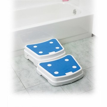 Bath Step Stool drive NonSlip Bath Step 1 Step Plastic 4 Inch 1 Each by Drive Medical