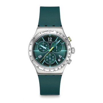 【swatch】Swatch GREENSHIFT GLOW 金屬手錶/男錶/女錶/瑞士製造 YVS535 (43mm)