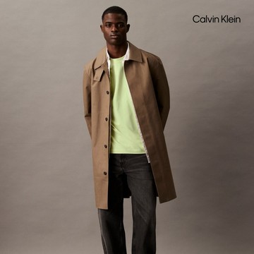 【Calvin Klein】 CK Calvin Logo 圓領上衣_黃色