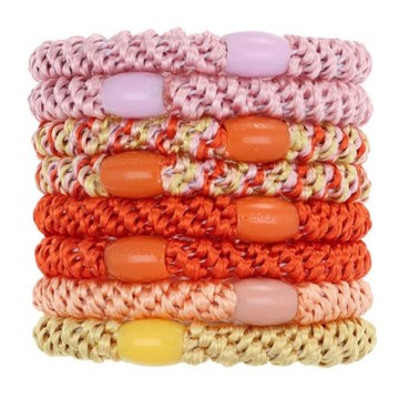 美國 L. Erickson 彈力髮圈-Sorbet 粗款髮圈 原裝8入 名牌髮圈【南風百貨】