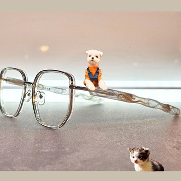 帥鏡_鼻樑上的毛孩工藝 (把寵物毛髮 溶入手工眼鏡) / 款式多色