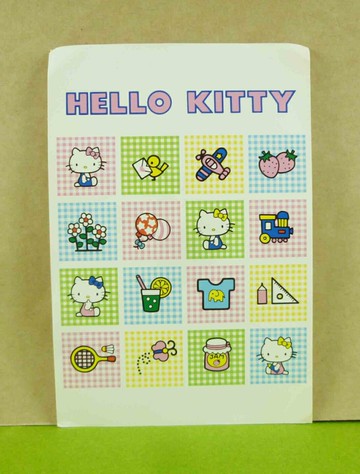 【震撼精品百貨】Hello Kitty 凱蒂貓 造型卡片-小格子 震撼日式精品百貨