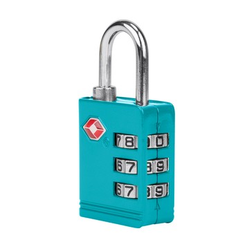 TRAVELON TSA三碼防盜密碼鎖(湖水藍)