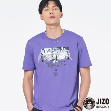 【買1送1】地藏當街塗鴉牆面短TEE(紫) - BLUE WAY 地藏小王