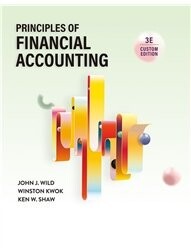 Principles of Financial Accounting IFRS (Chapter 1-17)(Custom Edition) (3版) John J. Wild,Winston Kwok,Ken W. Shaw 2023 McGraw-Hill