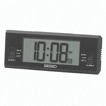 seiko SK037 精工鐘 (QHL093K) 溫溼度顯示貪睡電子桌鐘 12.3*4.8cm｜樂天領券現折★全館特惠中★指定刷卡回饋10%