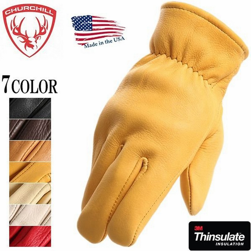 Churchill Glove チャーチルグローブ Marverick Classic Thinsulate レザーグローブ Made In Usa ディアスキン シンサレート 本革 手袋 革製 アメリカ製 T 通販 Lineポイント最大0 5 Get Lineショッピング