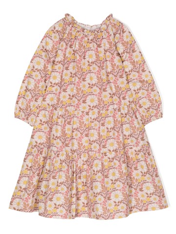 Bonton - floral-print cotton poplin dress - kids - Cotton - 6 - Pink