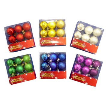 60mm三款電鍍球 9入(顏色隨機出貨)