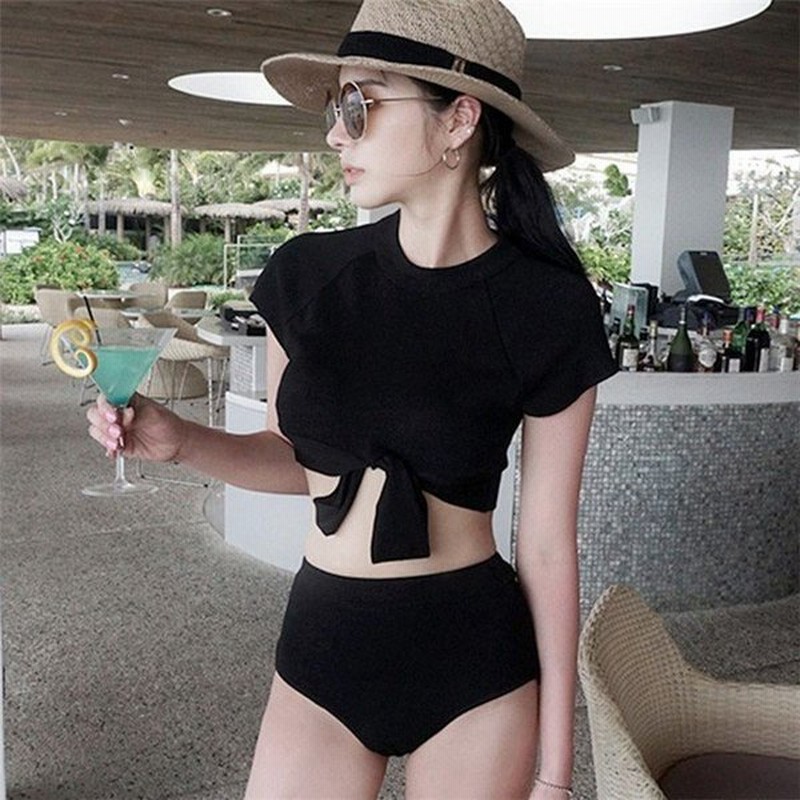 ヴィジョン ストリートウェア ビキニ水着レディース 夏 ビキニ2点セット水着 体型カバー 韓国風 ハイウエスト フレア 小胸バンドゥビキニ セパレート 可愛い スイムウェア 温泉 ママ水着 通販 Lineポイント最大get Lineショッピング