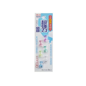 成功Success 6入酒杯型超強磁鐵(顏色隨機)